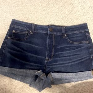 American Eagle hi-rise shortie Jean shorts